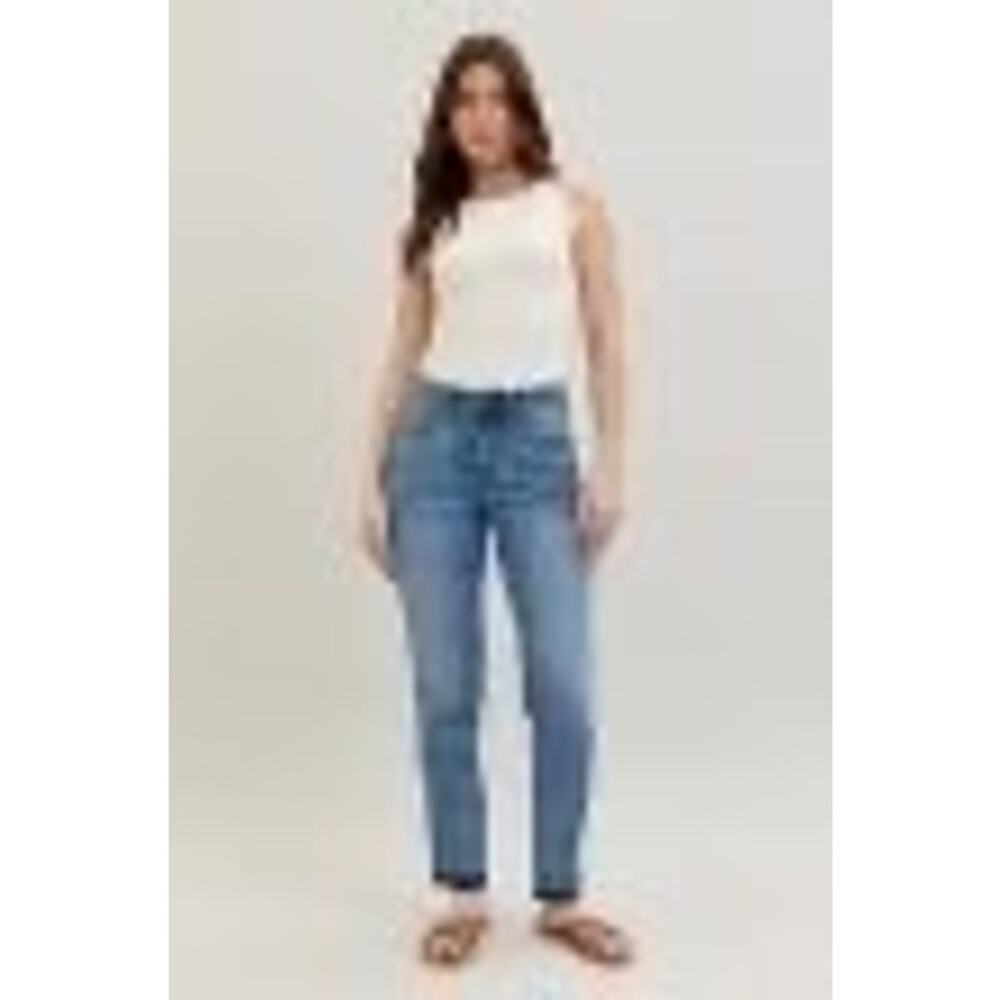 Classic High-Rise Straight Leg Jeans - Light Blue - Picture 2 of 13
